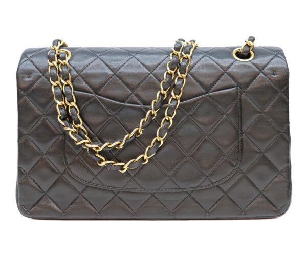 Chanel Black Lamb Gold Quilted 25 Shoulder — view 3