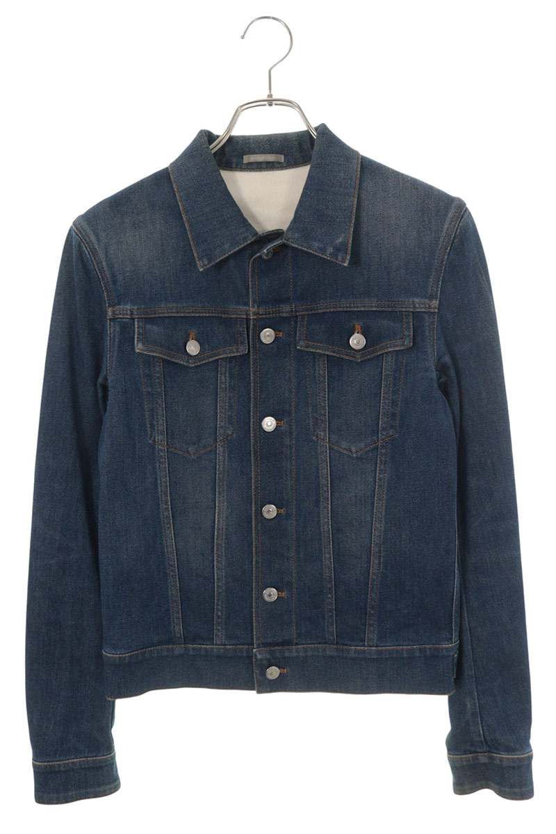 Dior Homme Back Atelier Logo Embossed Denim Jacket 44
