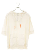 Hermes Half Zip Nylon Trim Sleeve Hoodie