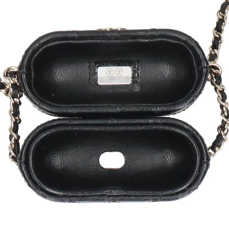 Chanel Airpods Pro Case Quilted CC Logo Messenger — view 3