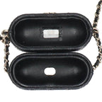 Chanel Airpods Pro Case Quilted CC Logo Messenger — view 3