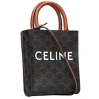 Celine Mini Vertical Cover Logo Leather 2-Way Shoulder