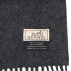 Hermes Cashmere Fringe Scarf — view 3