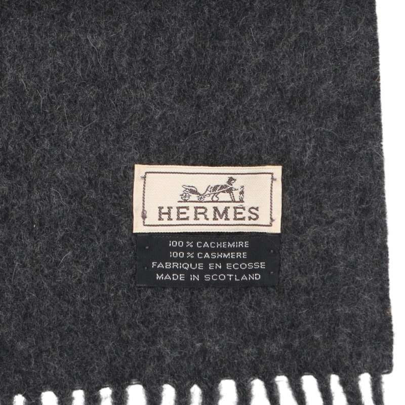 Hermes Cashmere Fringe Scarf — view 3
