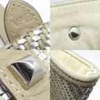 Hermes Bag Cabas Chennai PM Beige Silver M Toki Polyester Leather — view 7