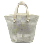Hermes Bag Cabas Chennai PM Beige Silver M Toki Polyester Leather