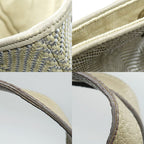 Hermes Bag Cabas Chennai PM Beige Silver M Toki Polyester Leather — view 8