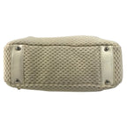 Chanel Shoulder Bag Logo Leather Canvas Beige — view 5