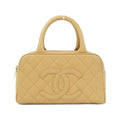 Chanel Boston Bag Travel Bags Beige