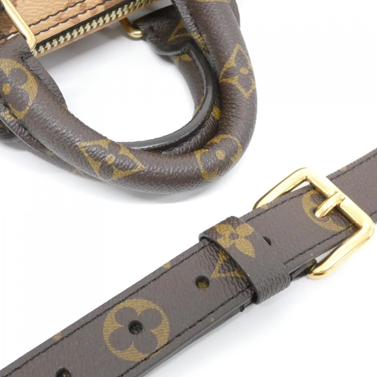 Louis Vuitton Monogram LV Portrait Keepall Bandouliere 25 Boston — view 5