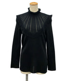 Hermes Frill High Neck Knit 40 Sweater