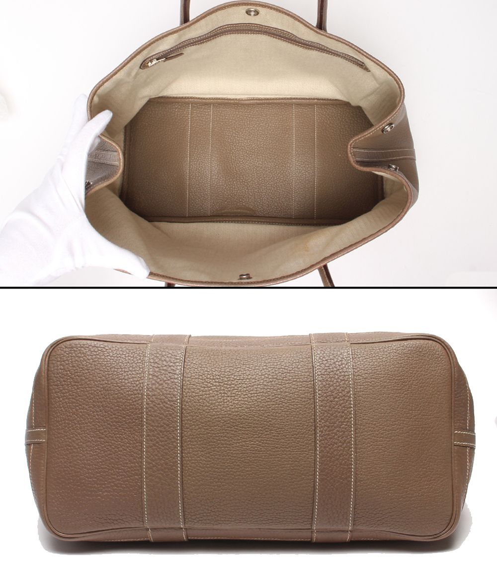 Hermes Tote Silver Garden Party PM — view 3