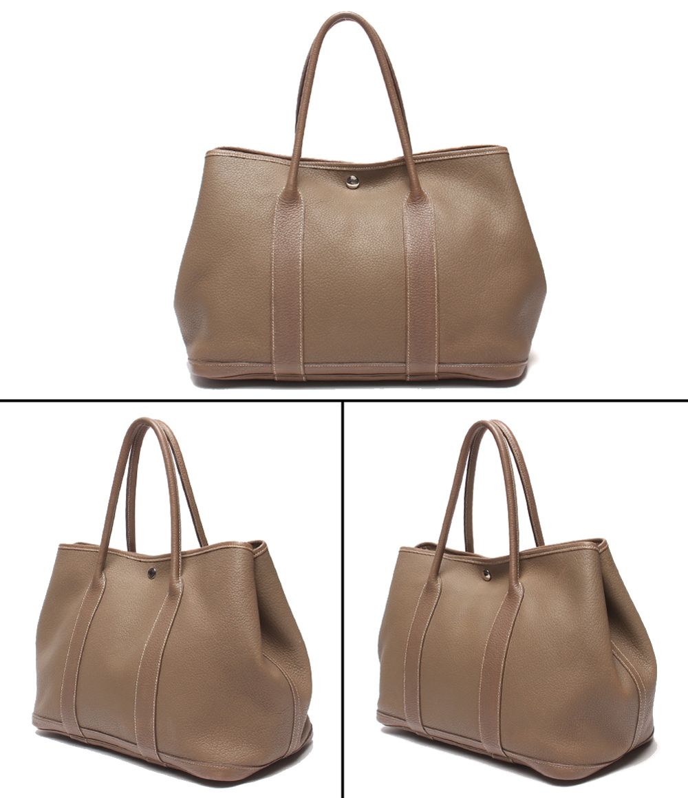 Hermes Tote Silver Garden Party PM — view 2