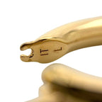 Louis Vuitton Single Earring Book le Reil Heart Foreign Love GM Hoop Metal Gold — view 8
