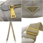 Prada Tote 2-Way Canapa 180 Canvas Gray — view 6