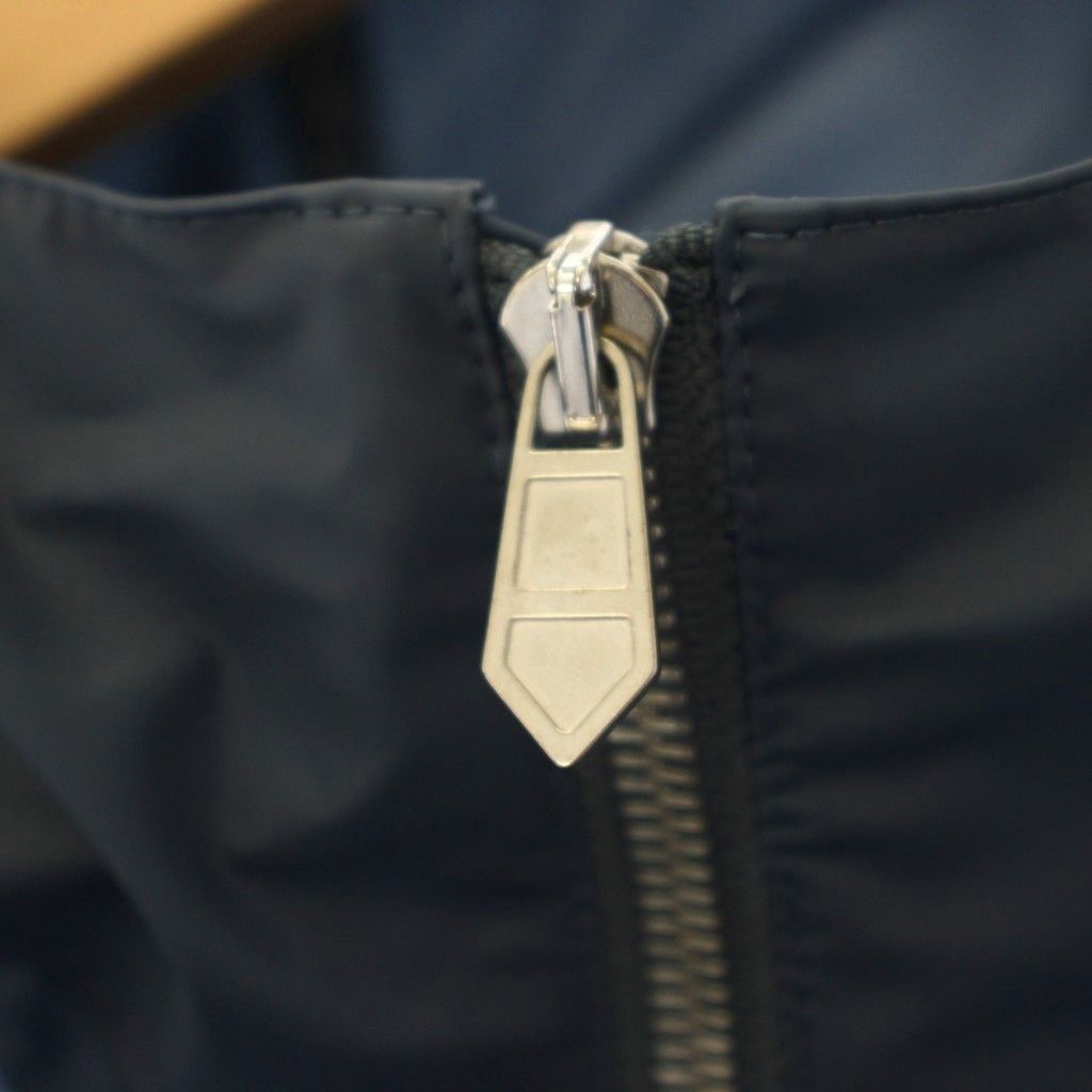 Hermes Rain Coat Zip Up Pocket Navy TK — view 5