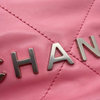Chanel 22 Mini CC Logo Shiny Calfskin 2-Way Shoulder — view 8