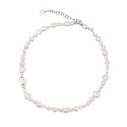 Chanel Necklace Faux Pearl CC Logo — view 3