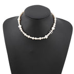 Chanel Necklace Faux Pearl CC Logo — view 4