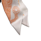 Hermes Scarf Twill Book Boucles Et Maillons — view 7