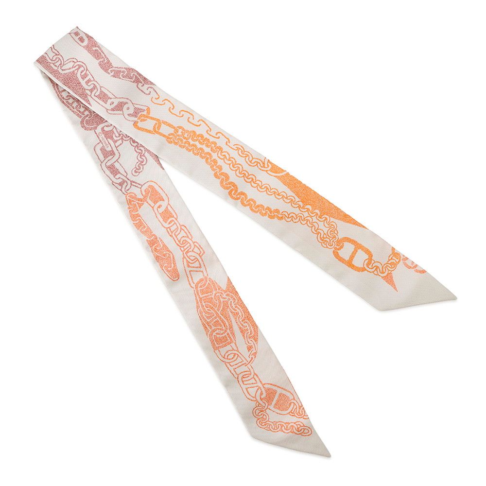 Hermes Scarf Twill Book Boucles Et Maillons — view 3