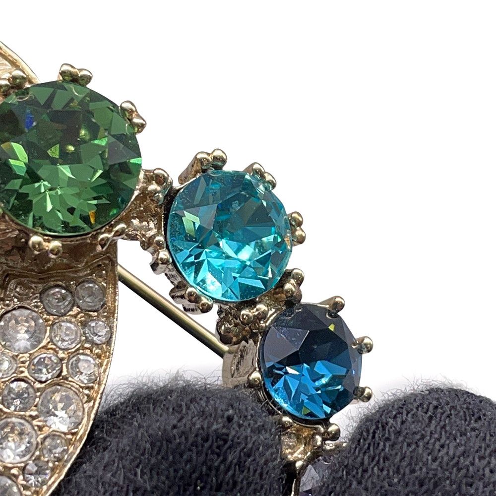 Chanel Brooch CC Logo Rhinestone — view 6