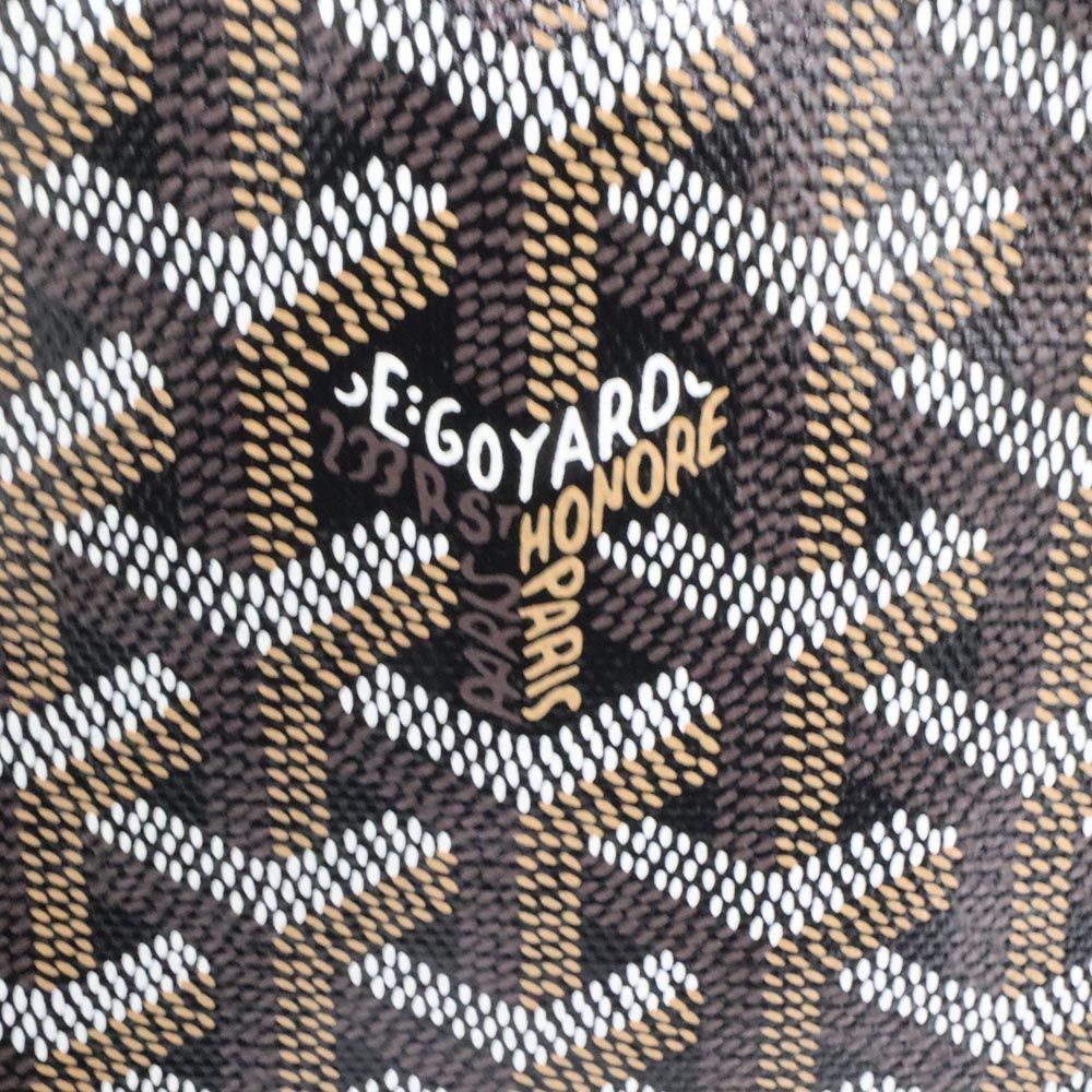 Goyard Saint Louis PM Black Tote Din Canvas Leather with Clip — view 6
