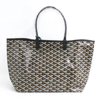 Goyard Saint Louis PM Black Tote Din Canvas Leather with Clip — view 2