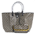 Goyard Saint Louis PM Black Tote Din Canvas Leather with Clip