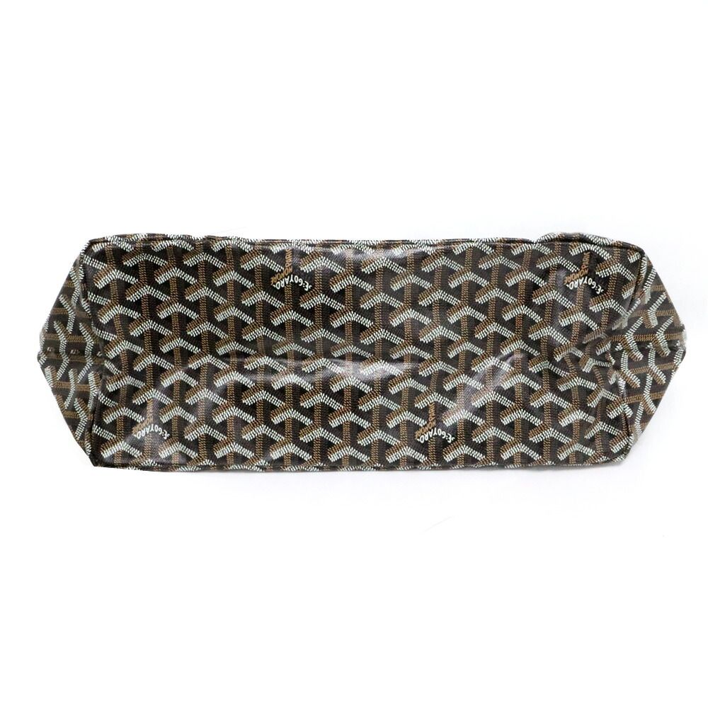 Goyard Saint Louis PM Black Tote Din Canvas Leather with Clip — view 3