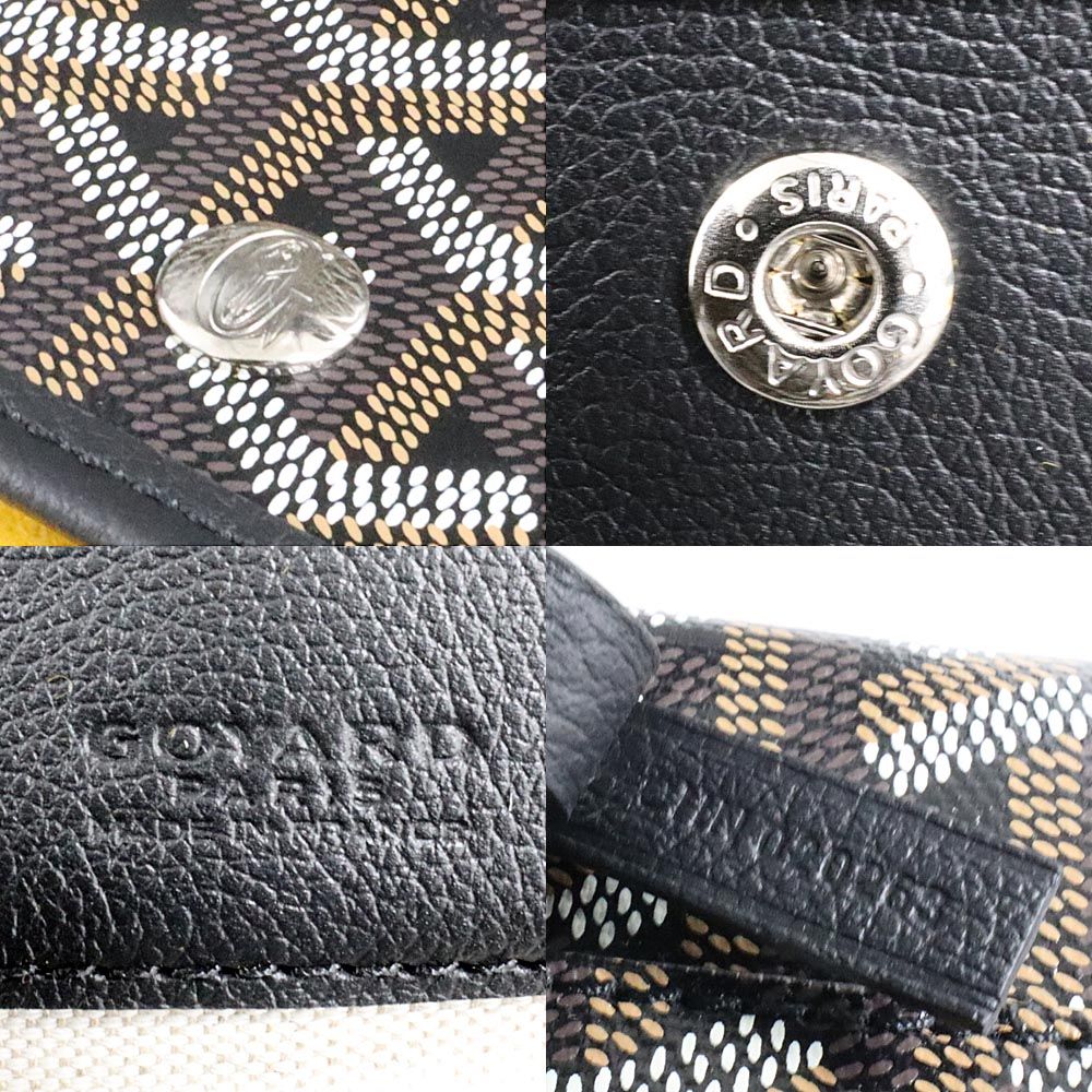 Goyard Saint Louis PM Black Tote Din Canvas Leather with Clip — view 7