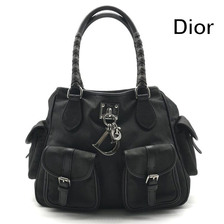 Dior Vintage Brea Hand Bag Nylon Khaki