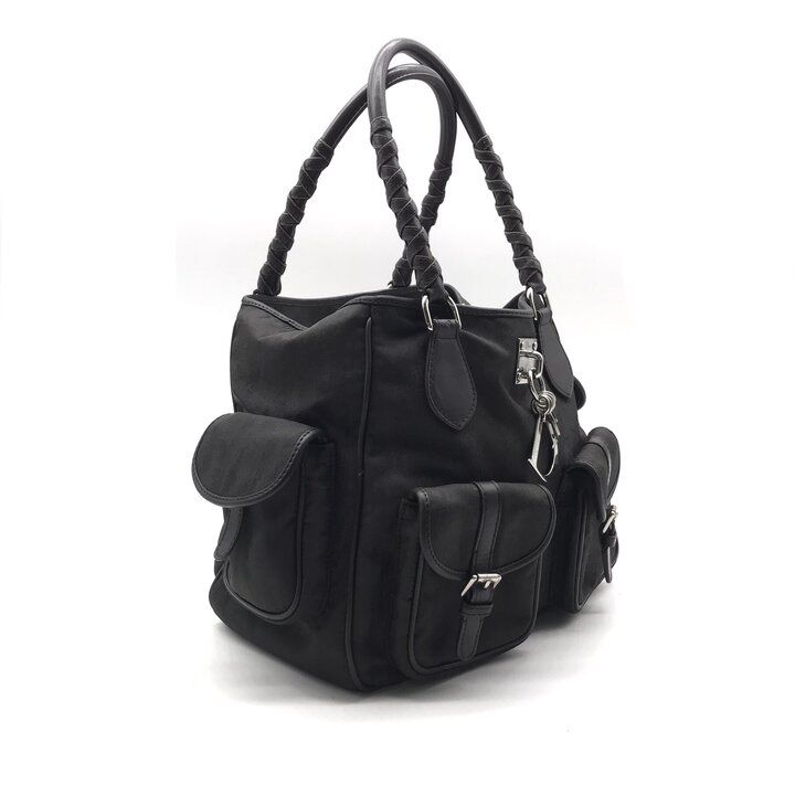 Dior Vintage Brea Hand Bag Nylon Khaki — view 2