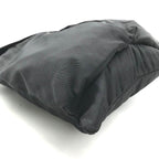 Gucci Military Helmet Tote Shoulder Bag Leather Canvas Black — view 4