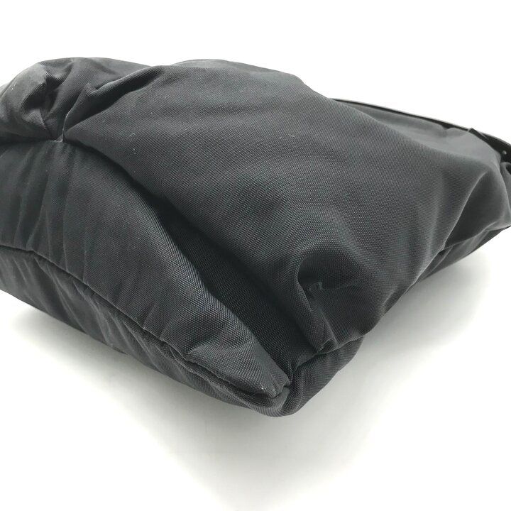 Gucci Military Helmet Tote Shoulder Bag Leather Canvas Black — view 5