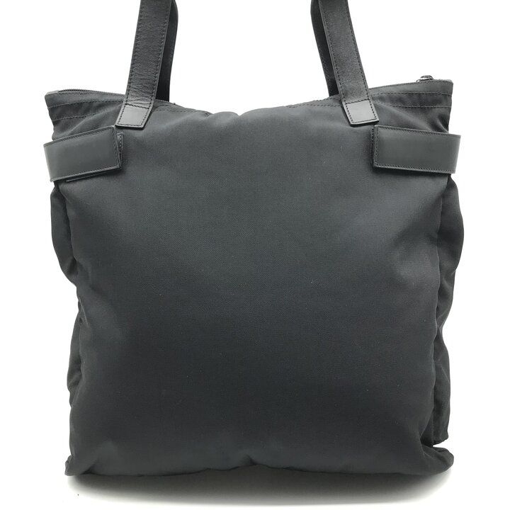 Gucci Military Helmet Tote Shoulder Bag Leather Canvas Black — view 2