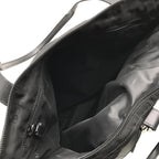 Gucci Military Helmet Tote Shoulder Bag Leather Canvas Black — view 8
