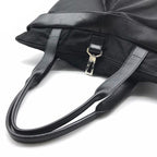 Gucci Military Helmet Tote Shoulder Bag Leather Canvas Black — view 6