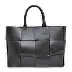 Bottega Veneta Arco Tote Black Intrecciato Calf Leather