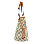 Louis Vuitton Damier Azur Neverfull PM Tote Navy White — view 2