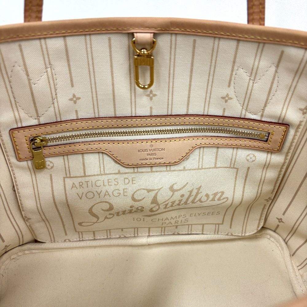 Louis Vuitton Damier Azur Neverfull PM Tote Navy White — view 6