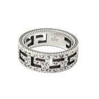 Gucci Arabesque Square Cube Ring Aged Silver — view 4