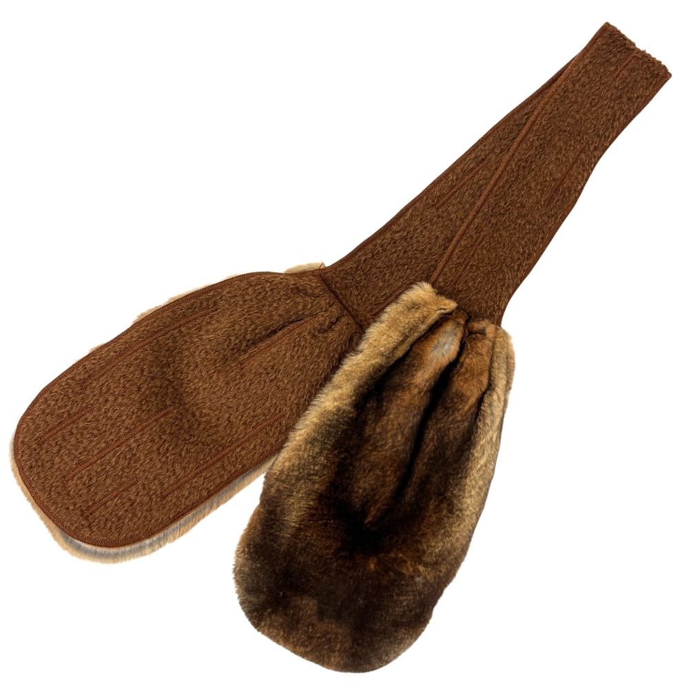Fendi Vintage Oversized Shaggy Coat 42 Brown — view 7