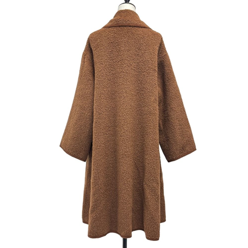 Fendi Vintage Oversized Shaggy Coat 42 Brown — view 3