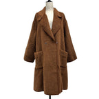 Fendi Vintage Oversized Shaggy Coat 42 Brown