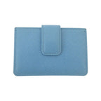 Prada Saffiano Leather Accordion Card Case Light Blue — view 2