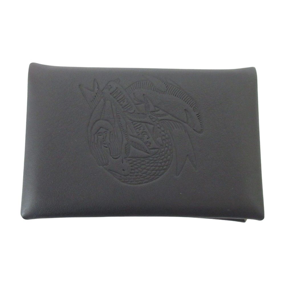 Hermes Calvi Sera Tattoo Swift Card Case Blue Indigo Jonunapur
