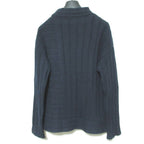 Hermes Cashmere Bottleneck Knit Sweater Navy — view 2