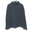 Hermes Cashmere Bottleneck Knit Sweater Navy