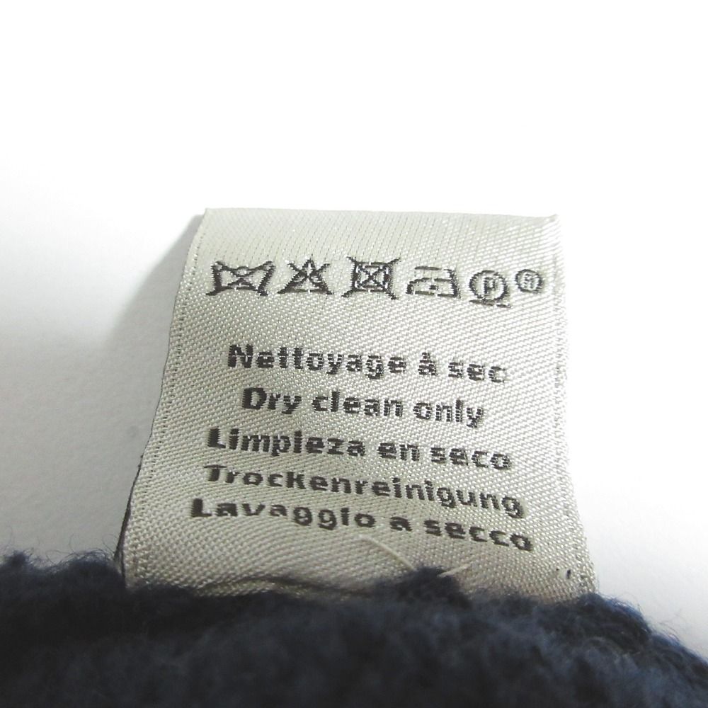 Hermes Cashmere Bottleneck Knit Sweater Navy — view 7